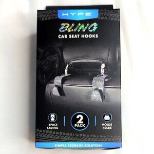 Hype Bling Car Seat Hooks 2 Pack, NEW